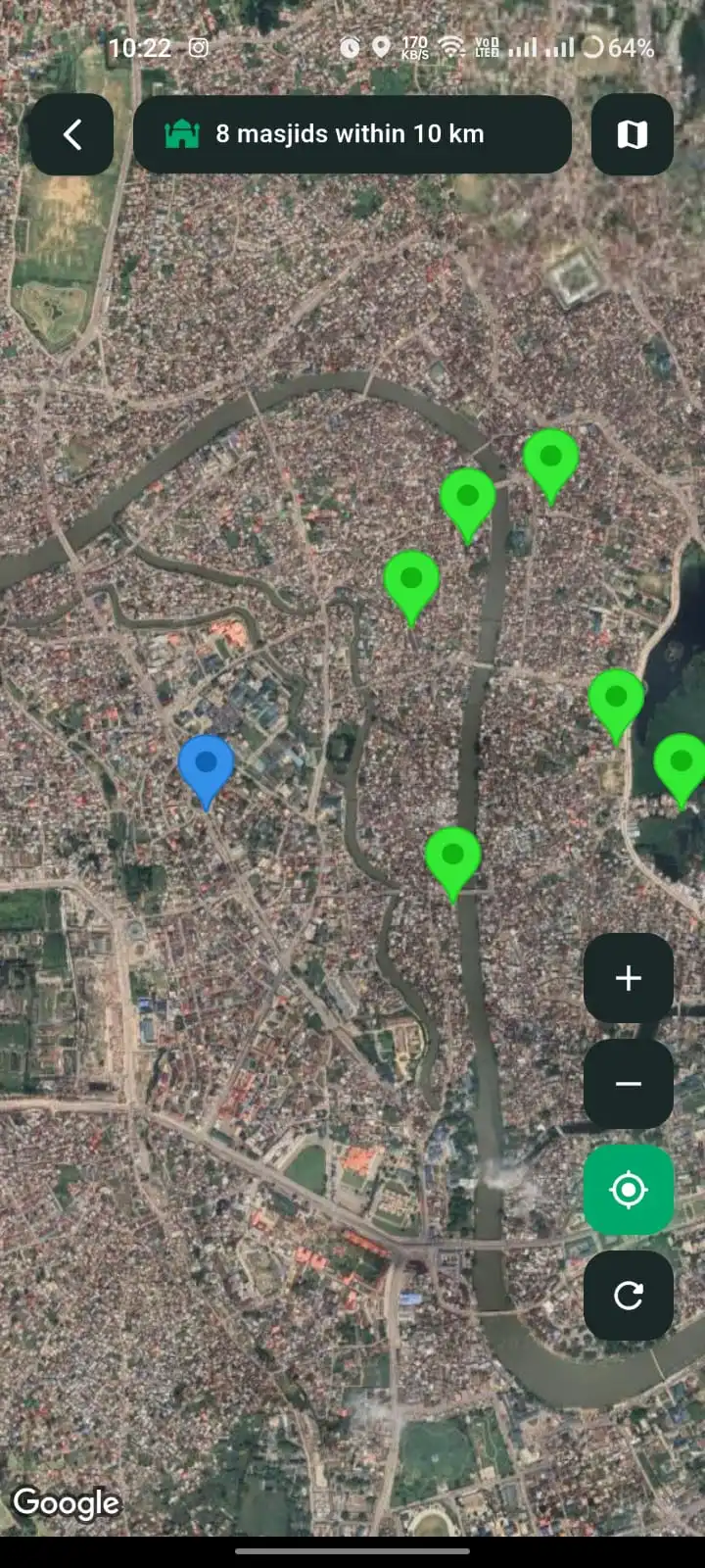 Masjid Finder App Screen 3