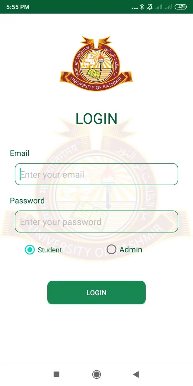 Hostel Management System Interface